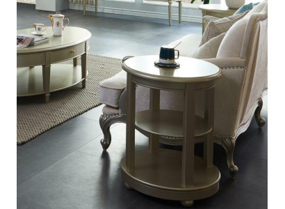 Sivupöytä Pöytä Soiva Puu Soiva Sivupöytä Designer Huonekalut Pyöreä